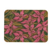 パステル絵画ズ、花、フローラ マグネット (横)