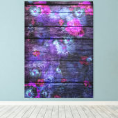 パステル絵画フラワー#4 キャンバスプリント (インサイチュ (ウッドフロア))