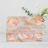 パステル美しいリニューアルVows招待状-バラ 招待状 (スタンド正面)