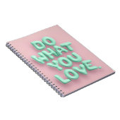 パステル美学スパイラルノートが好きなことをする ノートブック (右側)