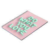 パステル美学スパイラルノートが好きなことをする ノートブック (左側)