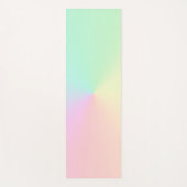 パステル美的ミュートされたグラデーショグラデーションン虹 ヨガマット (正面)