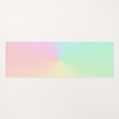 パステル美的ミュートされたグラデーショグラデーションン虹 ヨガマット (正面(横))