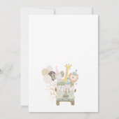 パステル自然サファリワイルドワン1日 招待状 (裏面)