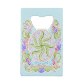 パステル自然マンダラアート クレジットカード栓抜き (裏面)