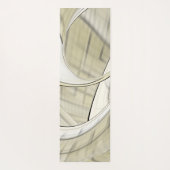 パステル自然秋抽象芸術アートモノグラム ヨガマット (裏面)