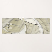 パステル自然秋抽象芸術アートモノグラム ヨガマット (正面(横))