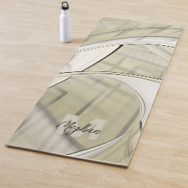 パステル自然秋抽象芸術アートモノグラム ヨガマット