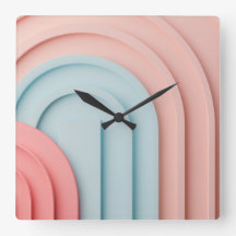 パステル色で背景をアーチ型にする