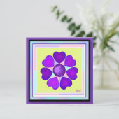 パステル色と紫のハートのビー空白のド (スタンド正面)