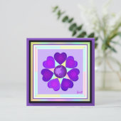 パステル色と紫のハートのビー空白のド (スタンド正面)