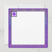 パステル色と紫のハートのビー空白のド (裏面)