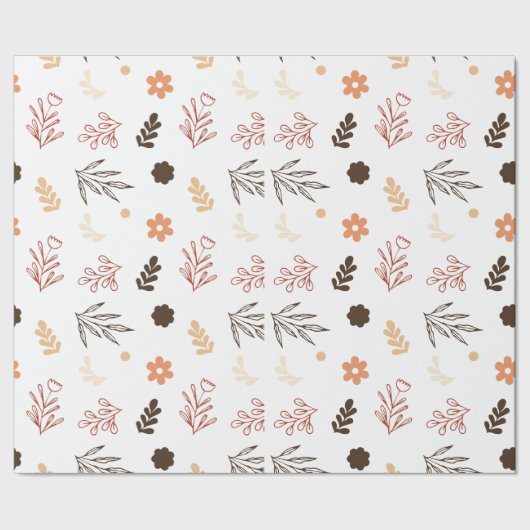 パステル色と花のシームレスなパターン ラッピングペーパー (シーム)