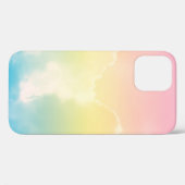 パステル色のグラデーションを持つ雲の背景。b Case-Mate iPhoneケース (裏面 (横))