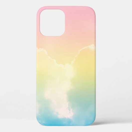 パステル色のグラデーションを持つ雲の背景。b Case-Mate iPhoneケース (裏面)