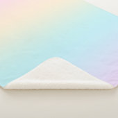 パステル色のグラデーション シェルパブランケット (3/4)