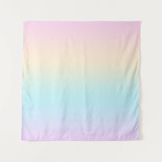 パステル色のグラデーション タペストリー (正面)