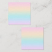 パステル色のグラデーション ノートカード (正面/裏面)