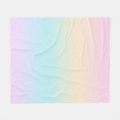 パステル色のグラデーション フリースブランケット (正面(横))