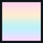 パステル色のグラデーション ポスター<br><div class="desc">淡い色のカラフルグラデーションの色。</div>