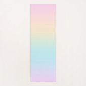 パステル色のグラデーション ヨガマット (正面)
