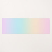 パステル色のグラデーション ヨガマット (正面(横))