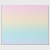 パステル色のグラデーション ラッピングペーパー (フラット)