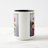 パステル色のタマユリの開花 マグカップ (中央)