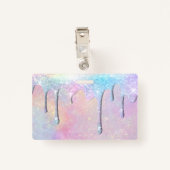 パステル色のドリップ バッジ (裏面クリップ)