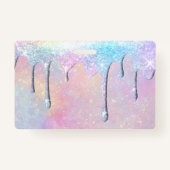 パステル色のドリップ バッジ (裏面)