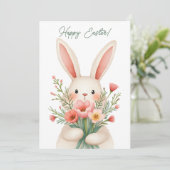 パステル色のバニーを持つイースターカード シーズンカード (スタンド正面)