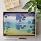 パステル色のポーパターン 薄葉紙 (ギフト)