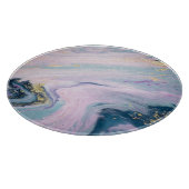 パステル色のマルブレッド、ラグジュアリーな背景。 カッティングボード (角)