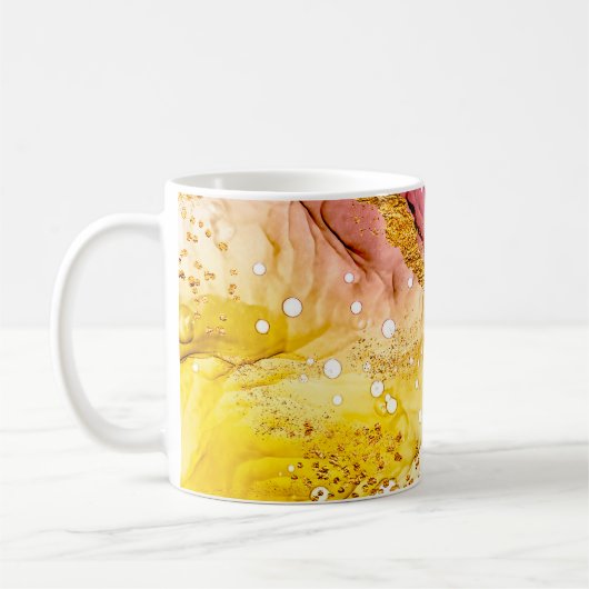 パステル色の優しさ。創造ユニーク性I コーヒーマグカップ (左)