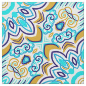 パステル色の民族幾何学模様 ファブリック (見本)