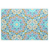 パステル色の民族幾何学模様 ファブリック (ファットクウォーター)