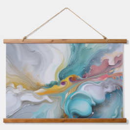 パステル色の流体アートつるウォールのホームデコール 吊り下げ型タペストリー