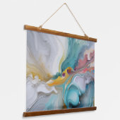 パステル色の流体アートつるウォールのホームデコール 吊り下げ型タペストリー (傾斜あり)