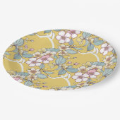 パステル色の繰り返しパターン ペーパープレート (アングル)