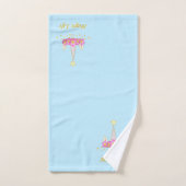 パステル色の美しいユニコーンヘッド バスタオルセット (ハンドタオル)