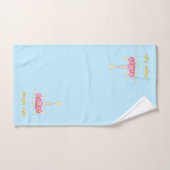 パステル色の美しいユニコーンヘッド バスタオルセット (ハンドタオル)