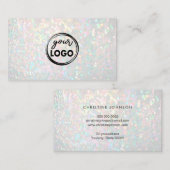 ・パステル色の虹色のシミュレート 名刺 (正面/裏面)