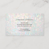 パステル色シミュレート虹色《写真》ぼけ味ロゴ 名刺 (裏面)