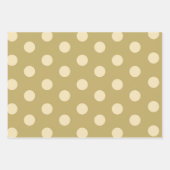 パステル色ストリップ、ドット、花ミニマル柄 ラッピングペーパーシート (正面2)