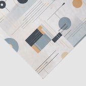 パステル色ミッドセンチュリー幾何学模様 薄葉紙 (詳細)