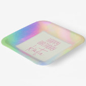 パステル色彩の鮮やか紙プレート ペーパープレート (傾斜あり)