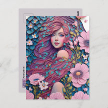 パステル花の女性、ポストクロッシング