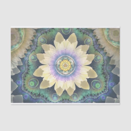 パステル花びらズ春初の蓮の花 薄葉紙 (正面)