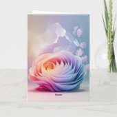 パステル花びら カード (裏面)