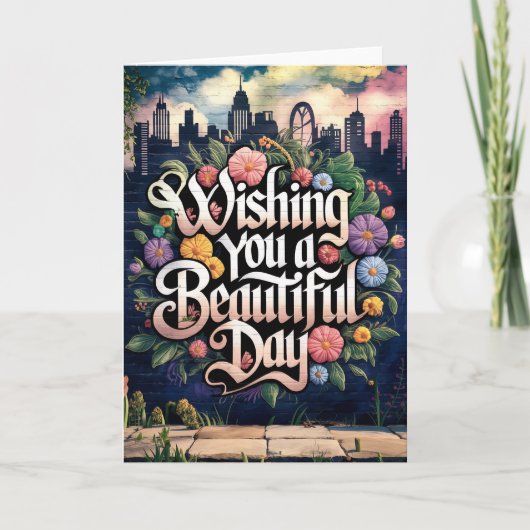 パステル花びら カード (正面)